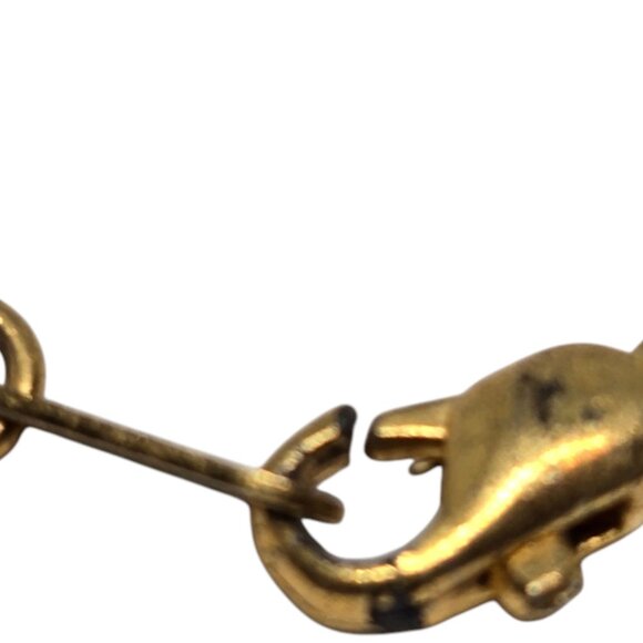 Gold Tone Herringbone Chain Necklace 18” Retro Costume Jewelry Lobster Clasp - Picture 5 of 5